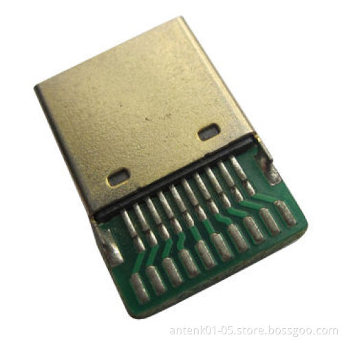 HDMI A type male, with PCB board type